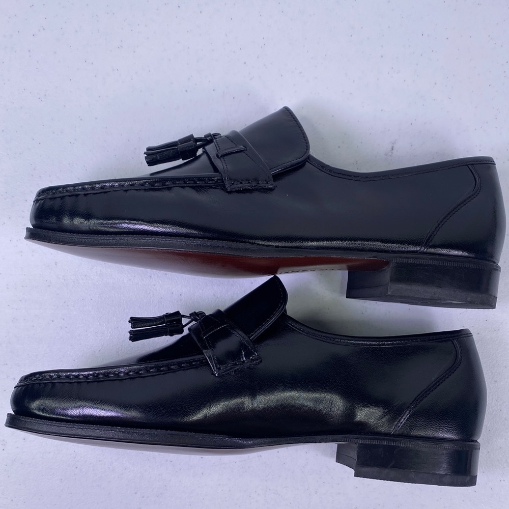 Florsheim Como Moc Toe Tassle Loafer Black Shoes - Picture 10 of 13